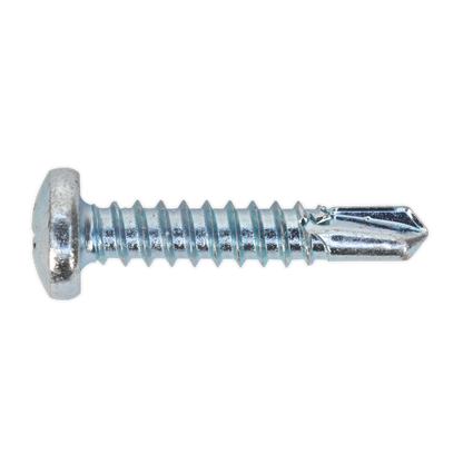 Zinc Plated Self-Drilling Pan Head Phillips Screw - Pack of 100