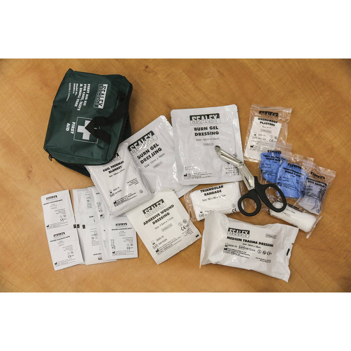 Medium First Aid Kit for Cars, Taxis & Small Vans - BS 8599-2 Compliant