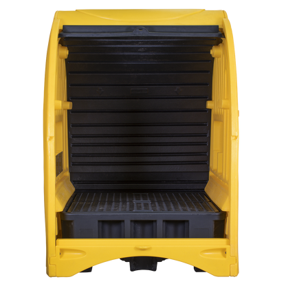 4 Drum Spill Pallet with Hardcover 485L Capacity