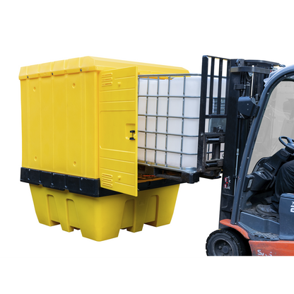 IBC Spill Pallet with Weathertight Hardcover