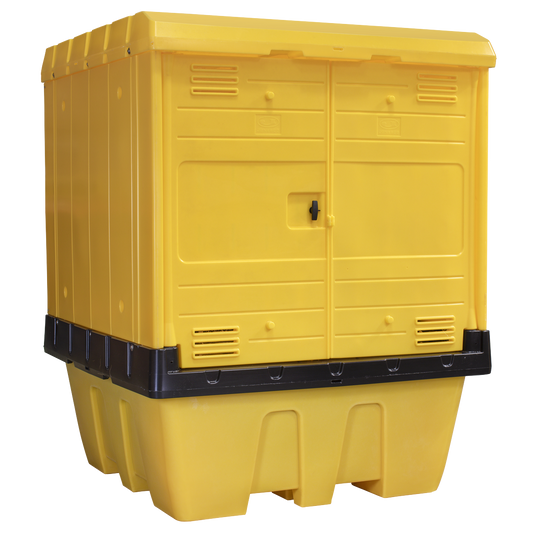 IBC Spill Pallet with Weathertight Hardcover