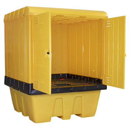 IBC Spill Pallet with Weathertight Hardcover