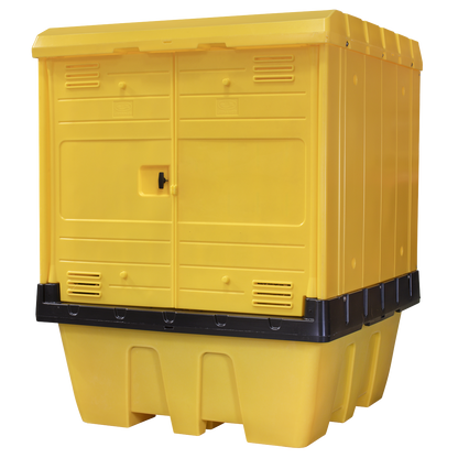 IBC Spill Pallet with Weathertight Hardcover