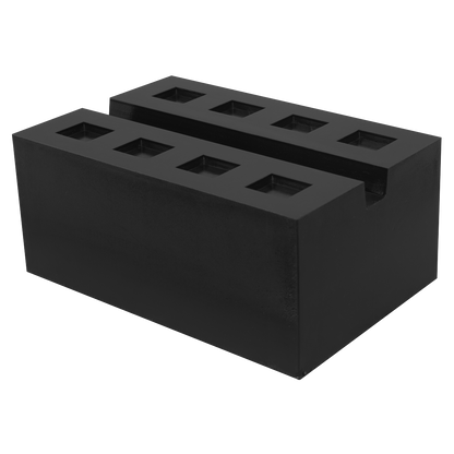 Slotted Rubber Support Block for Viking Jacking Beams 80mm