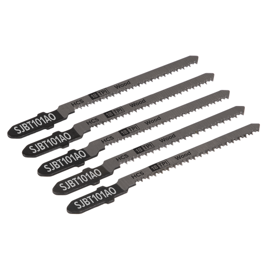 Jigsaw Blade for Hard Wood 83mm 18tpi - Pack of 5