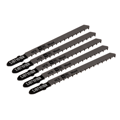 Jigsaw Blade for Hard Wood Downward Cut 100mm 10tpi - Pack of 5