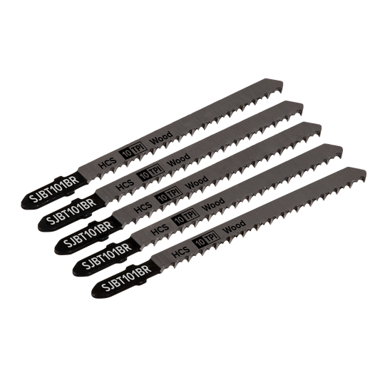 Jigsaw Blade for Hard Wood Downward Cut 100mm 10tpi - Pack of 5