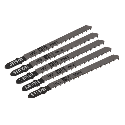 Jigsaw Blade for Hard Wood 100mm 10tpi - Pack of 5
