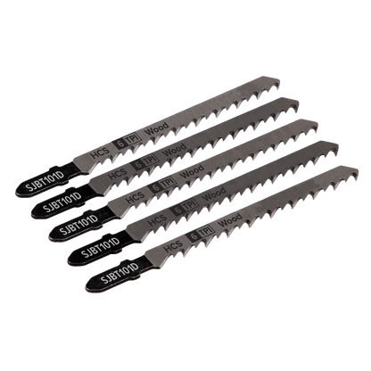 Jigsaw Blade for Hard Wood 100mm 6tpi - Pack of 5