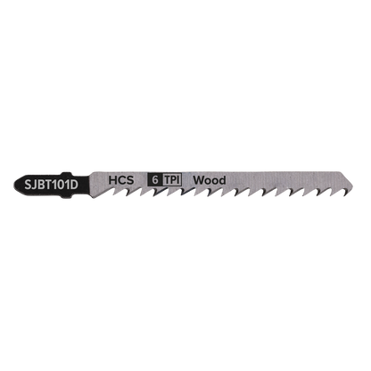 Jigsaw Blade for Hard Wood 100mm 6tpi - Pack of 5