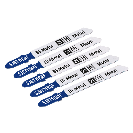 Jigsaw Blade for Metal 75mm 21tpi - Pack of 5