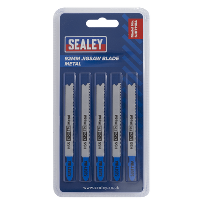 Jigsaw Blade for Metal 92mm 17-24tpi - Pack of 5