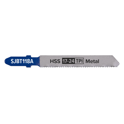 Jigsaw Blade for Metal 92mm 17-24tpi - Pack of 5