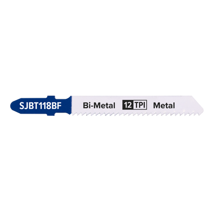 Jigsaw Blade for Metal 75mm 12tpi - Pack of 5