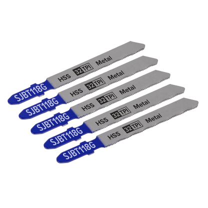 Jigsaw Blade for Metal 75mm 32tpi - Pack of 5