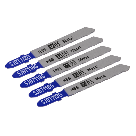 Jigsaw Blade for Metal 75mm 32tpi - Pack of 5