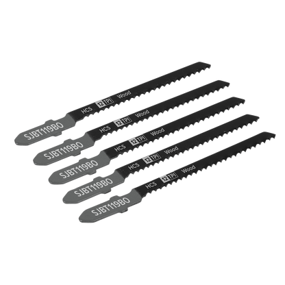 Jigsaw Blade for General Wood 75mm 12tpi - Pack of 5