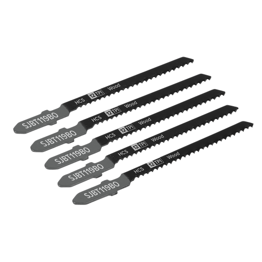 Jigsaw Blade for General Wood 75mm 12tpi - Pack of 5