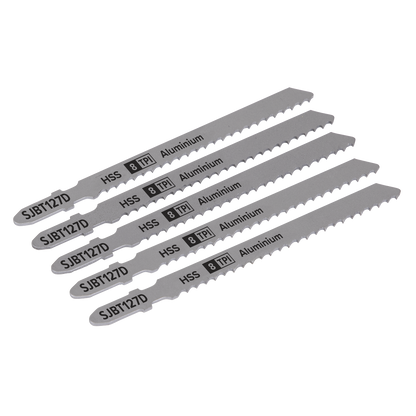 Jigsaw Blade for Aluminium 100mm 8tpi - Pack of 5