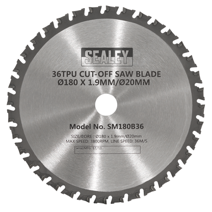 Cut-Off Saw Blade 180 x 1.9mm/20mm 36tpu