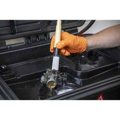 Mobile Parts Cleaning Tank with Brush 16L
