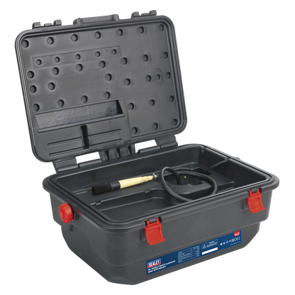 Mobile Parts Cleaning Tank with Brush 16L