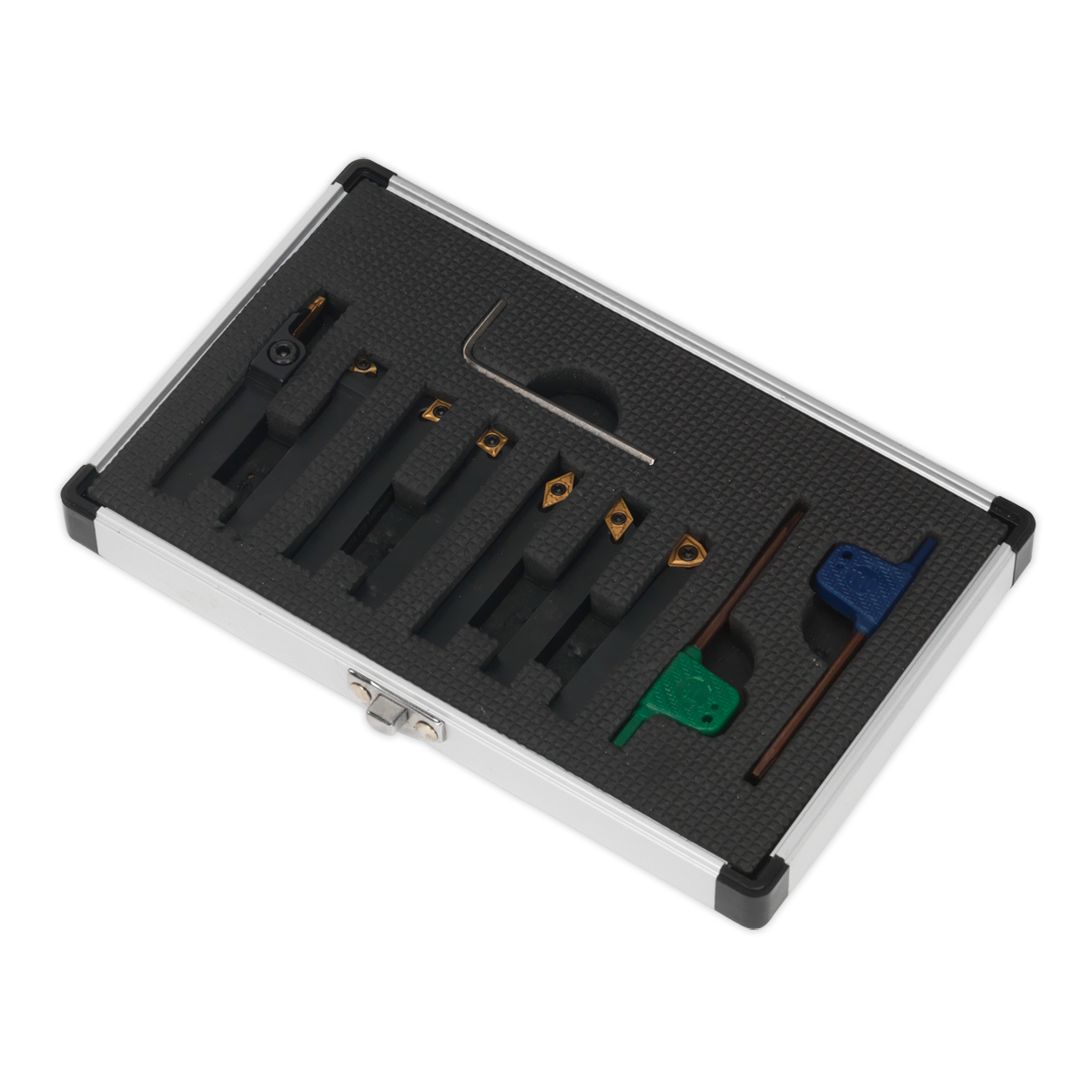 Indexable Lathe Turning Tool Set 8mm 7pc