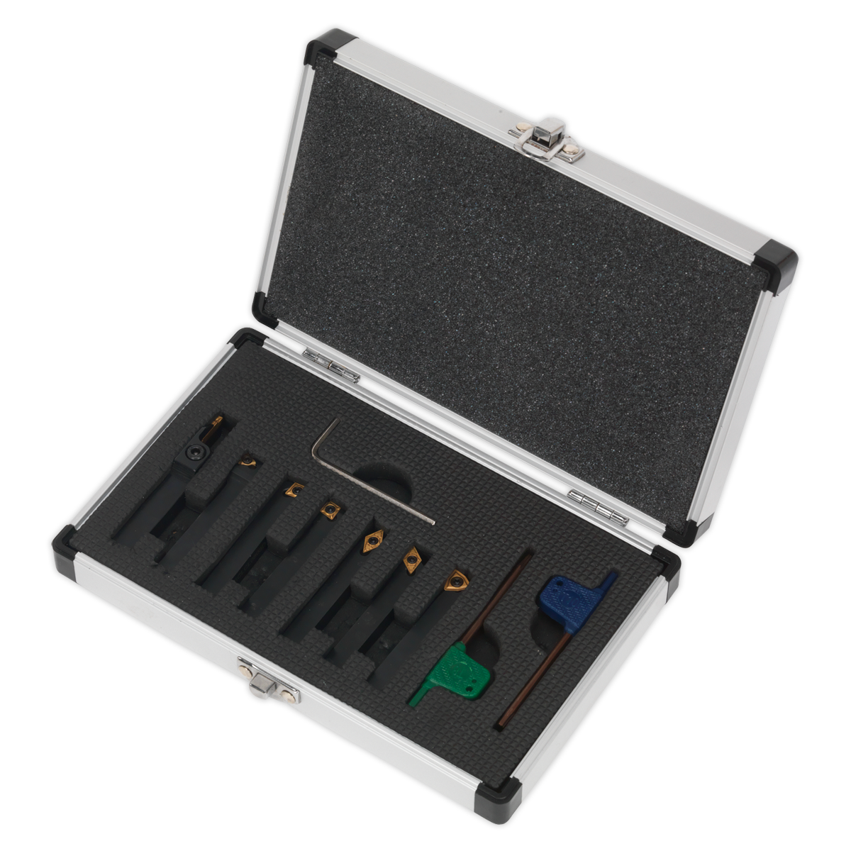 Indexable Lathe Turning Tool Set 8mm 7pc