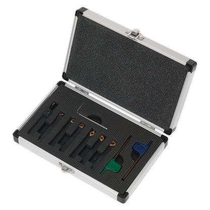 Indexable Lathe Turning Tool Set 8mm 7pc
