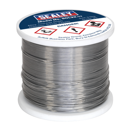 Quick Flow Solder Wire 2% 0.7mm/22SWG 0.5kg Reel