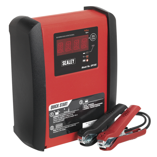 12V Intelligent Speed Charge Battery Charger/Maintainer 10A