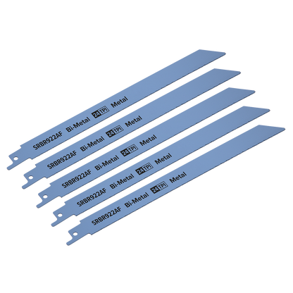 Reciprocating Saw Blade for Metal 230mm 24tpi - Pack of 5