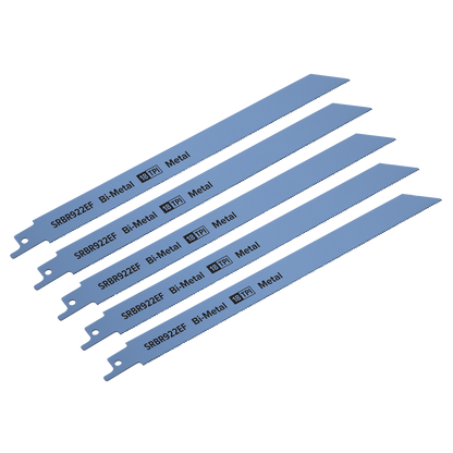 Reciprocating Saw Blade for Metal 230mm 18tpi - Pack of 5