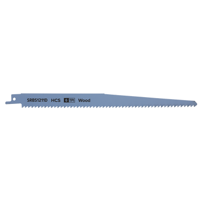 Reciprocating Saw Blade for Clean Wood 250mm 6tpi - Pack of 5