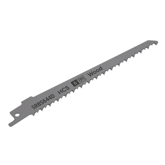Reciprocating Saw Blade for Clean Wood 150mm 6tpi - Pack of 5