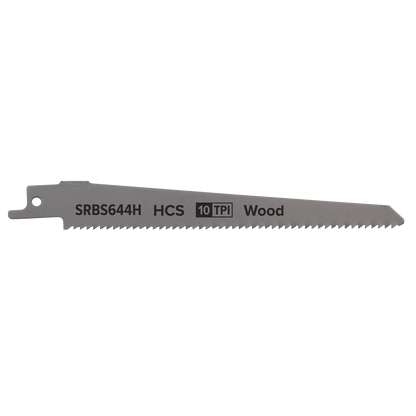 Reciprocating Saw Blade for Clean Wood 150mm 10tpi - Pack of 5