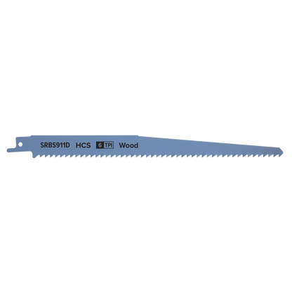 Reciprocating Saw Blade for Clean Wood 230mm 6tpi - Pack of 5