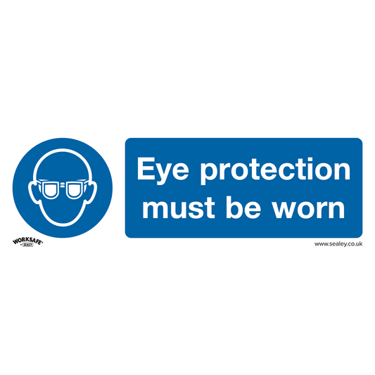 Worksafe® Eye Protection Must Be Worn Safety Sign - Rigid Plastic