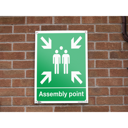 Worksafe® Assembly Point Safety Sign - Rigid Plastic