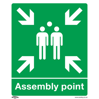 Worksafe® Assembly Point Safety Sign - Rigid Plastic