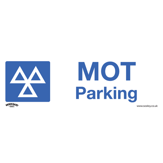 Worksafe® MOT Parking Safety Sign - Rigid Plastic