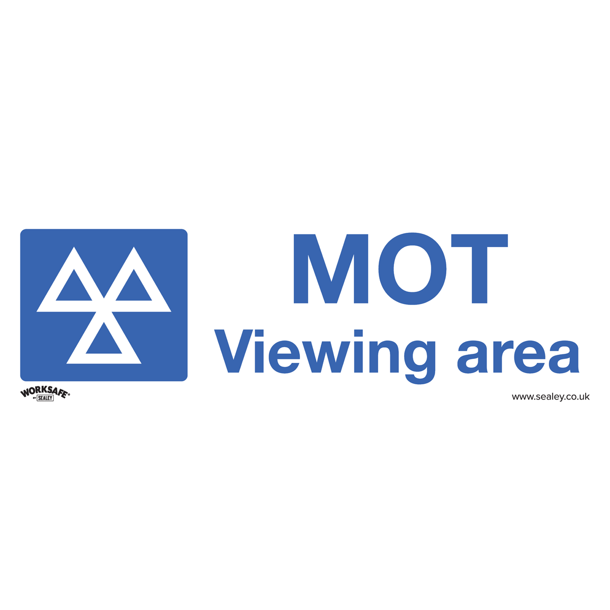 Worksafe® MOT Viewing Area Safety Sign - Rigid Plastic