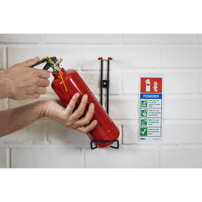 Worksafe® Powder Fire Extinguisher Safety Sign - Rigid Plastic
