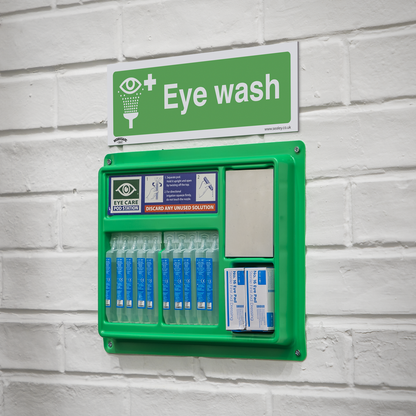 Worksafe® Eye Wash Safety Sign - Rigid Plastic