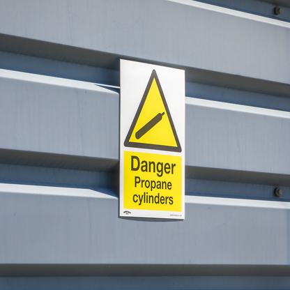 Worksafe® Danger Propane Cylinders Safety Sign - Self-Adhesive Vinyl