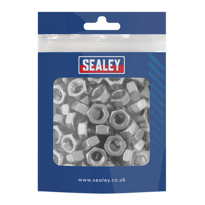 Stainless Steel Full Nut M8 x 1.25 pitch, DIN 934 - Pack of 100