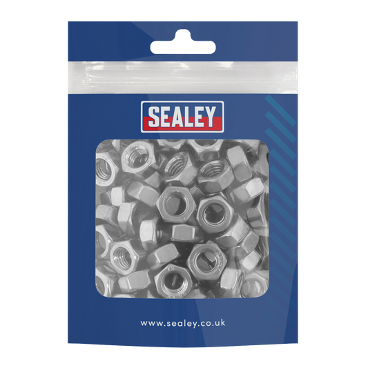 Stainless Steel Full Nut M8 x 1.25 pitch, DIN 934 - Pack of 100