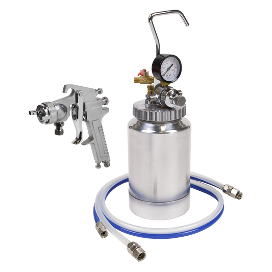 Pressure Pot System with Spray Gun & Hoses 1.8mm Set-Up
