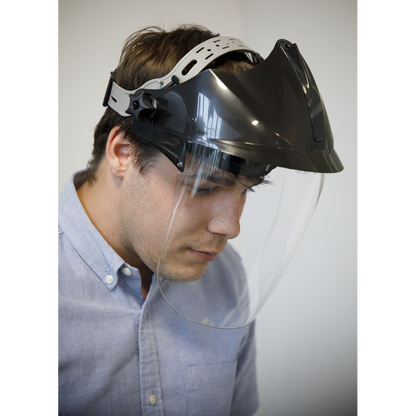 Worksafe® Deluxe Brow Guard with Aspherical Polycarbonate Full Face Shield