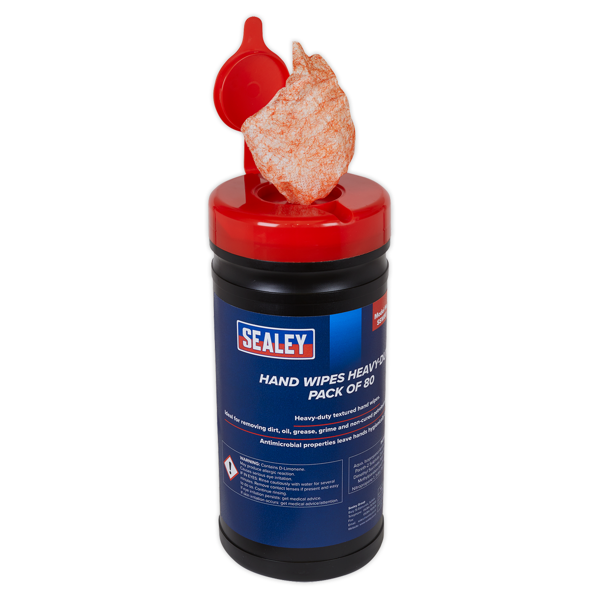 Heavy-Duty Hand Wipes - Pack of 80